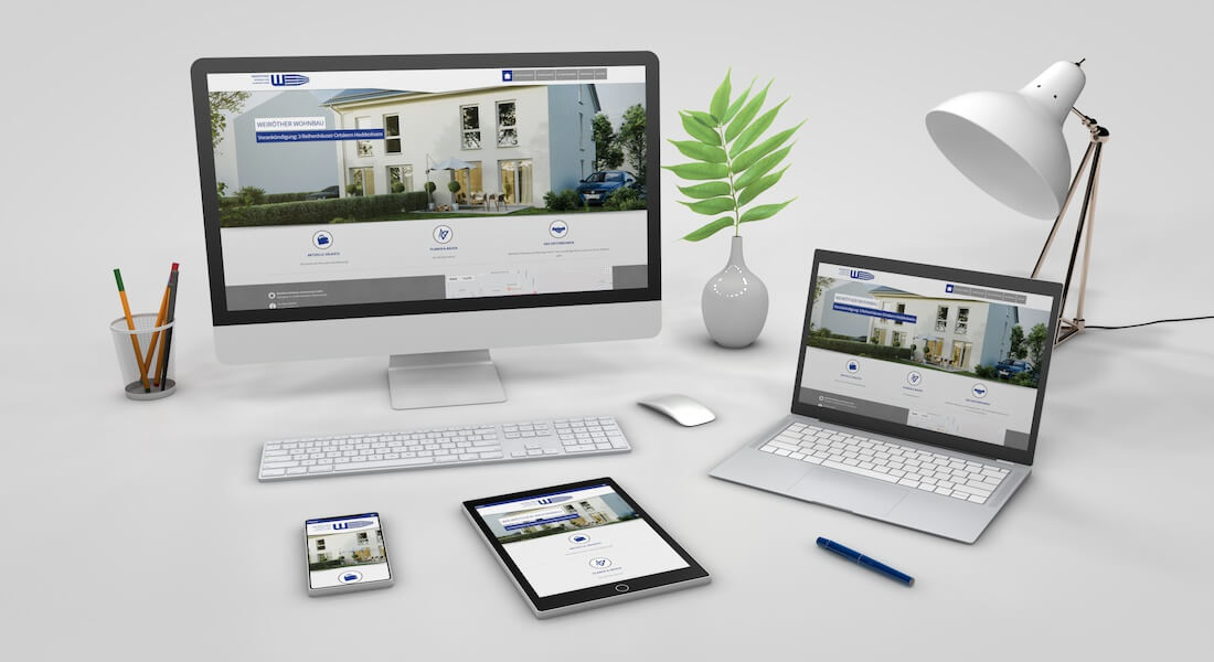 Websitegestaltung und Programmierung für die Weiröther Wohnbau und Planungs GmbH
